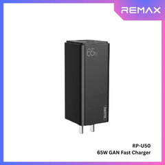 REMAX - RP-U50 GAN Charger (65W) - Black