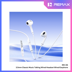 REMAX - RM-06 3.5mm Classic Music Talking Wired Earphone - White