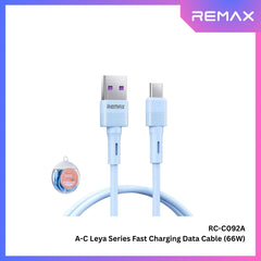 REMAX - RC-C092A Leya Series USB to Type-C Fast Charging Data Cables (66W) - Blue