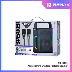 REMAX - RB-MB08 Lighting Party Bluetooth Wireless Speaker ( 60W ) - Black