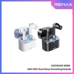 REMAX - Cozybuds W28N ANC+ENC Bluetooth Wireless Earbuds - Black
