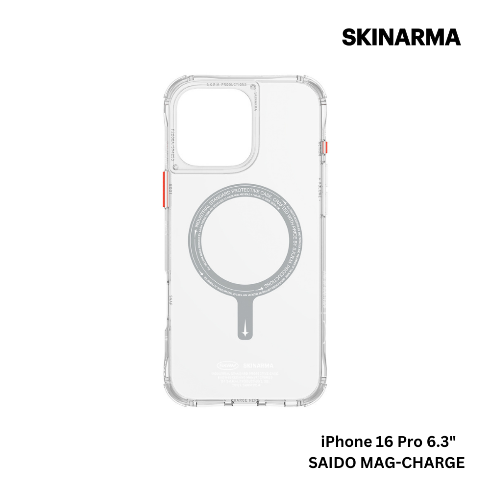 Skinarma iPhone 16 Pro 6.3" Saido Mag-Charge Case - Clear