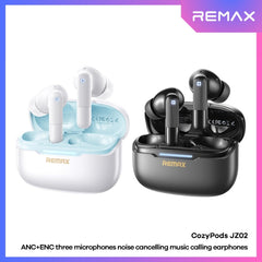 REMAX - CozyPods JZ02 ANC+ENC Noise Reduction Bluetooth Wireless Earbuds - White