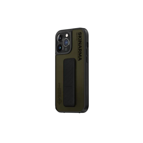 Skinarma iPhone 14 Pro (6.1") Gyo Series Leatherette Bumper - OLIVE