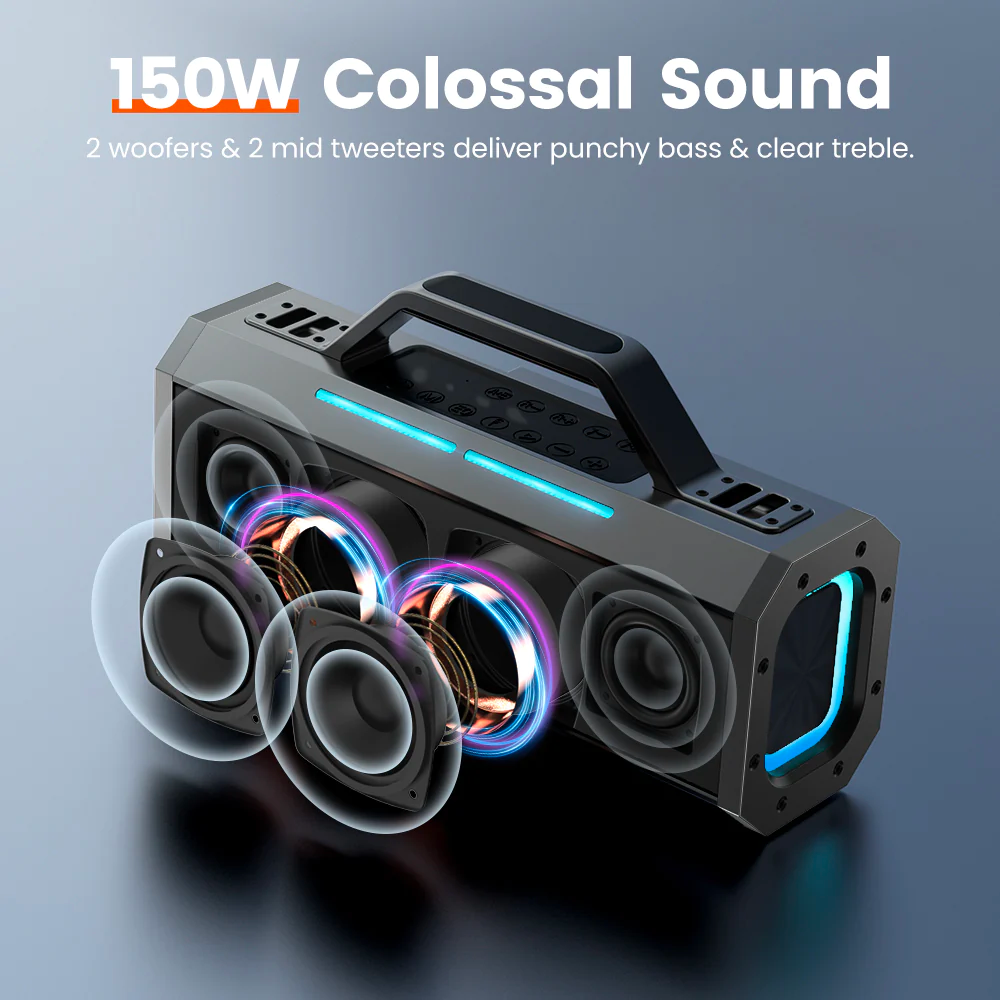 SOUNARC K1 150W Karaoke Party Speaker