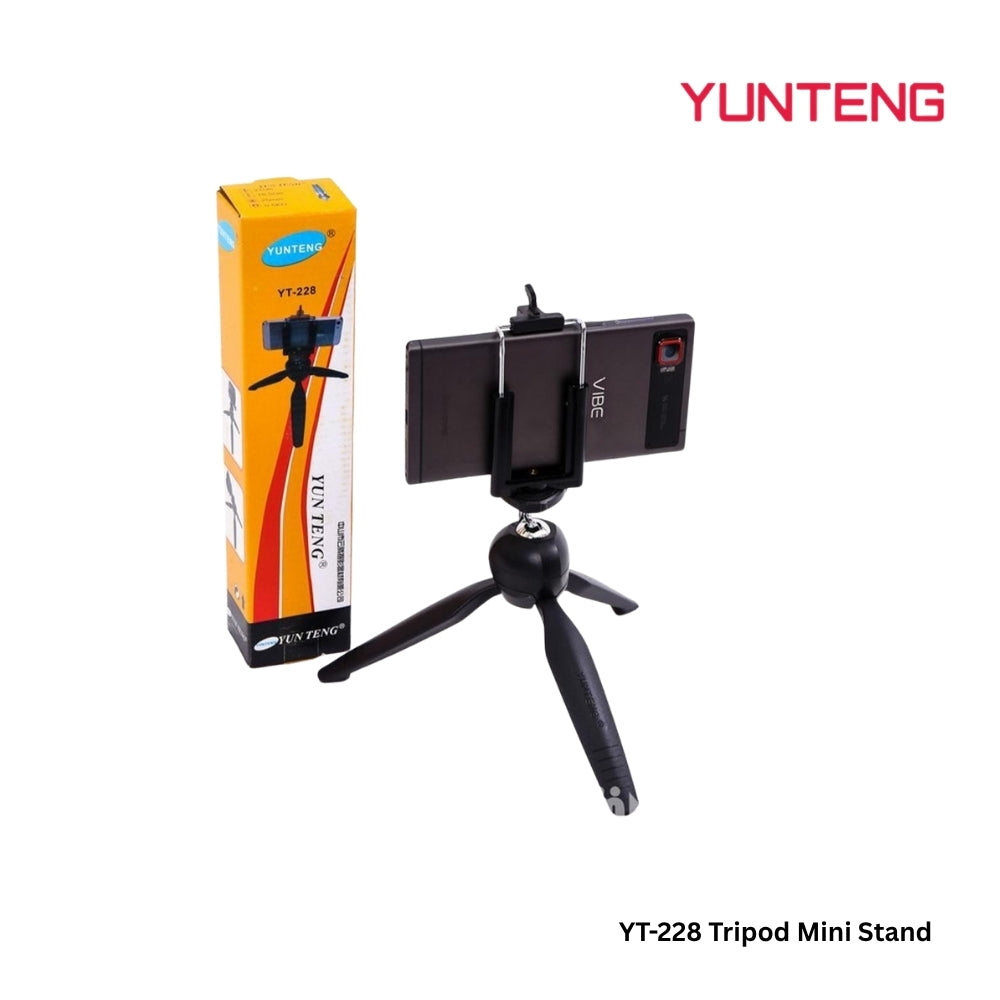 YUNTENG - YT-228 Mini Stand Tripod - Black