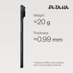PITAKA - Ultra-Slim Case For iPhone Air - Black/Grey