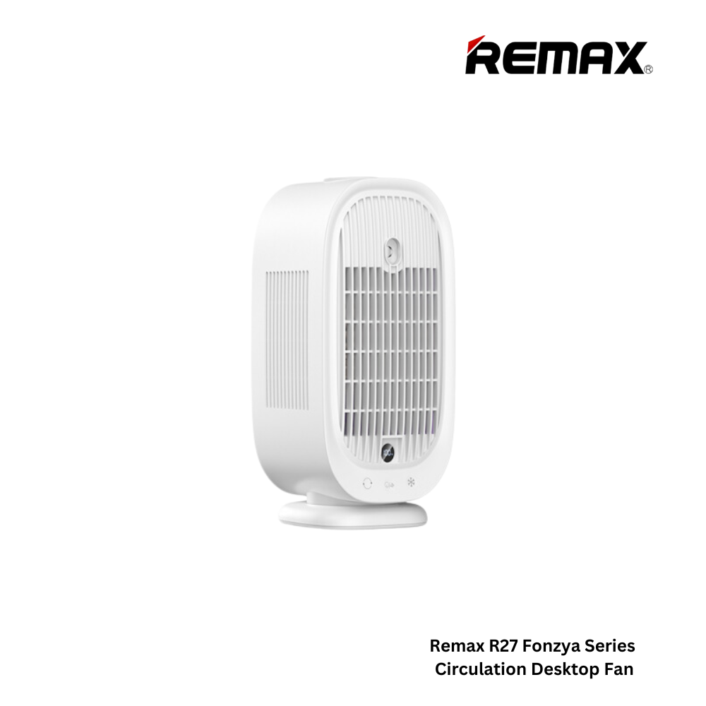 REMAX F21 Ruiyal Series Water Cooling Oscillating Fan with Display - White