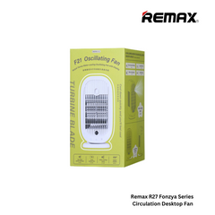 REMAX F21 Ruiyal Series Water Cooling Oscillating Fan with Display - White