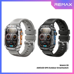 REMAX - Watch 30 AMOLED GPS Outdoor Smart Watch - Silver