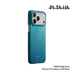 PITAKA - iPhone 17 Pro Max Case ( Glints of Gold Ultra-Slim ) - Lucid Blue