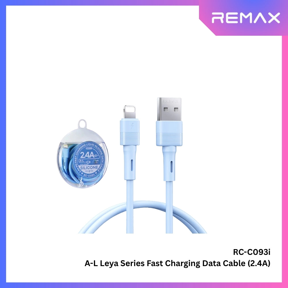 REMAX - RC-C093i Leya Series USB To Lightning Fast Charging Data Cable (2.4A) - Blue