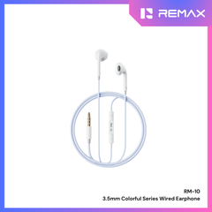 REMAX - RM-10 3.5mm Colorful Series Wired Earphone - Blue