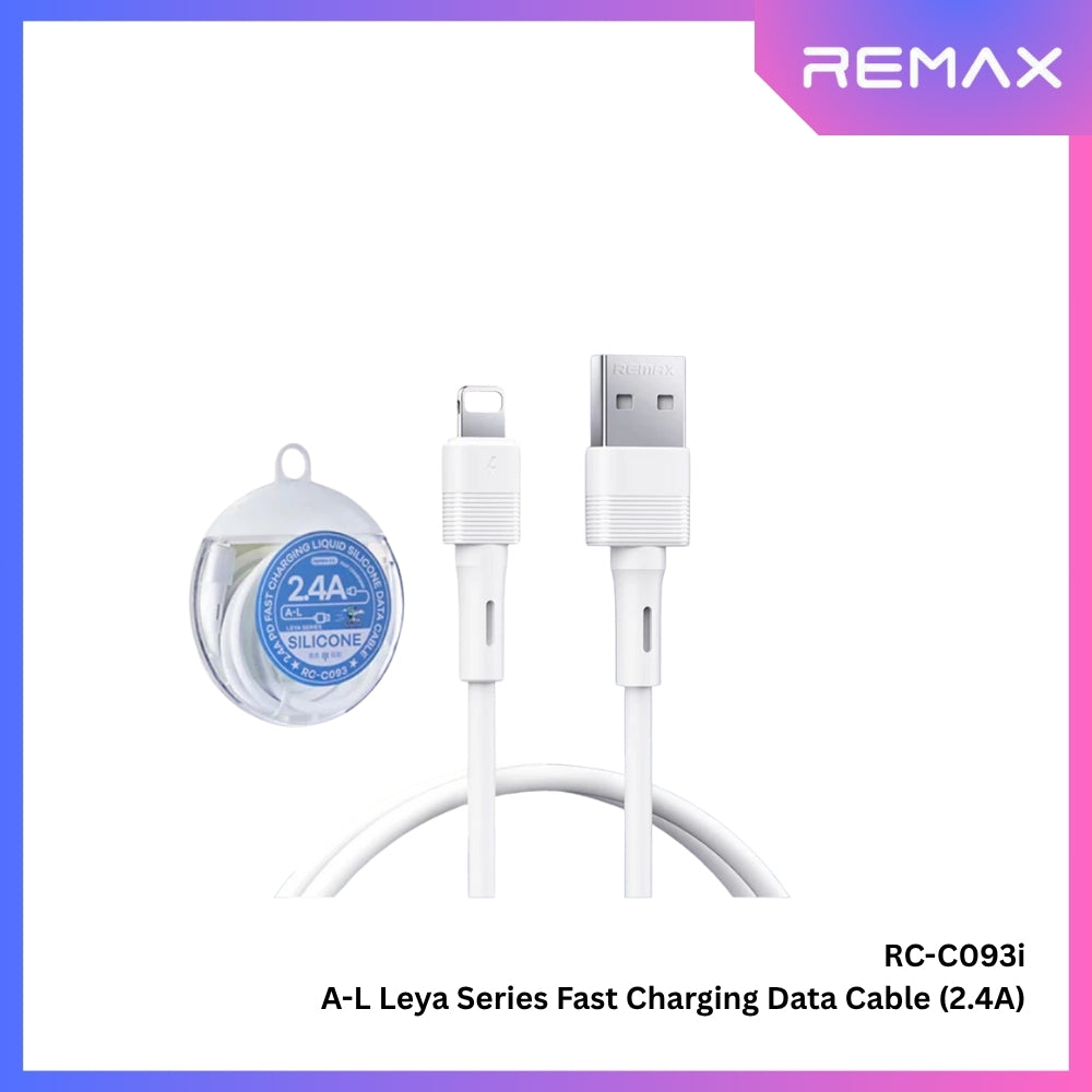 REMAX - RC-C093i Leya Series USB To Lightning Fast Charging Data Cable (2.4A) - White