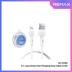 REMAX - RC-C093i Leya Series USB To Lightning Fast Charging Data Cable (2.4A) - White