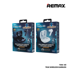 REMAX TWS-40 Gaming Wireless Bluetooth Earbuds - Black