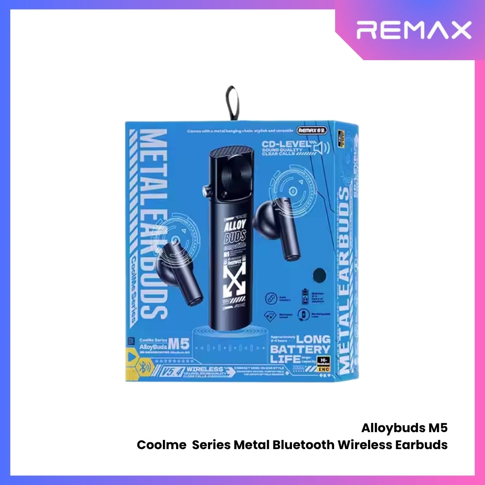 REMAX - Alloybuds M5 Coolme Series True Wireless Earbuds - Black