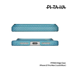 PITAKA - iPhone 17 Pro Max Case ( Glints of Gold Ultra-Slim ) - Lucid Blue