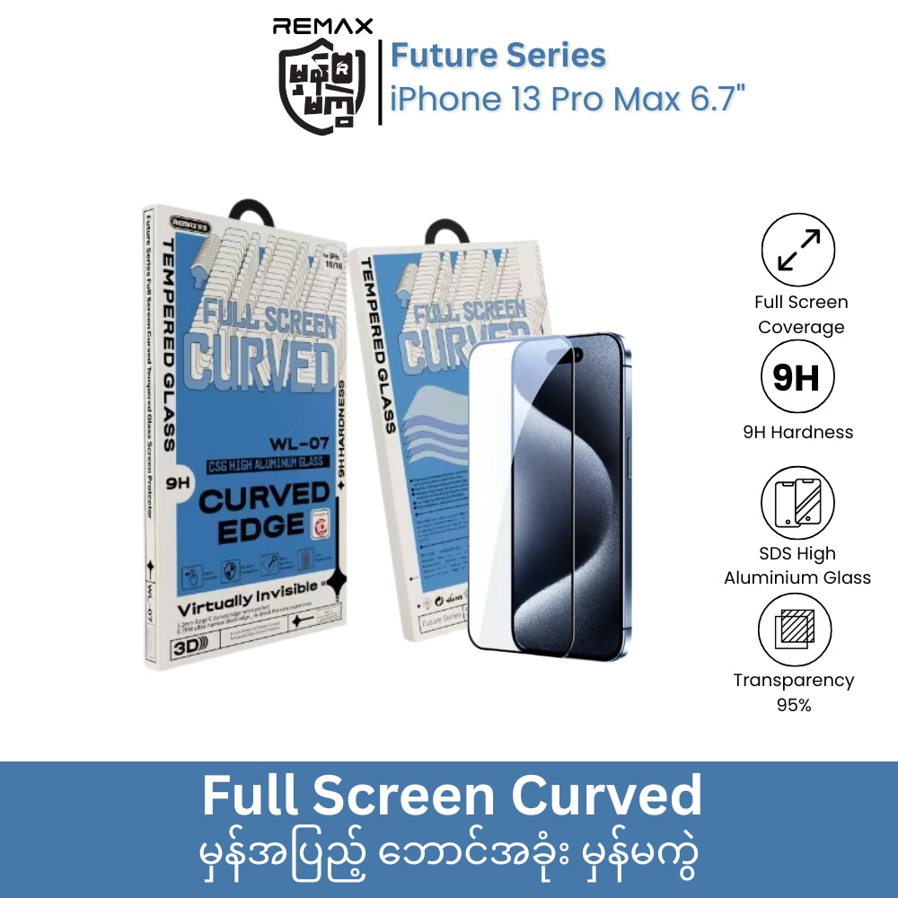 REMAX - WL-07 Full Screen Curved Tempered Glass - iPhone 13 Pro Max (6.7")