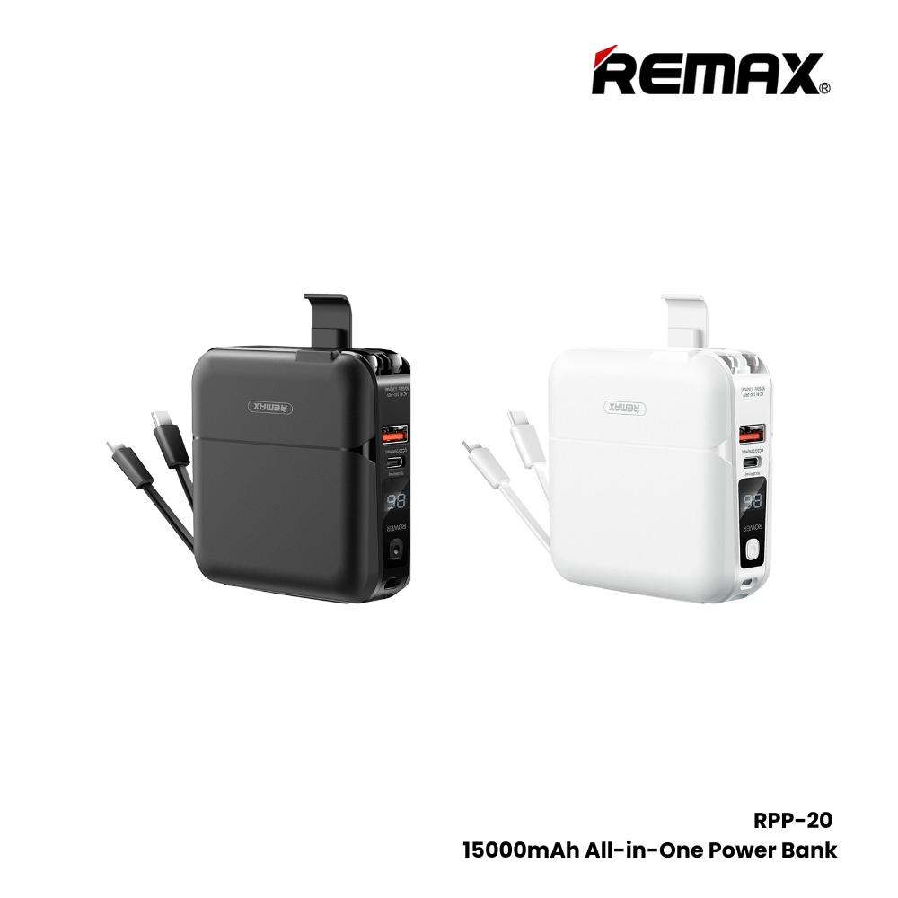 REMAX RPP-20 Infinity Series 15000mAh All-in-One Power Bank(18W) - White