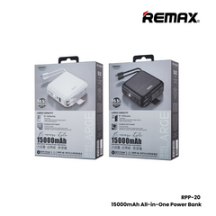 REMAX RPP-20 Infinity Series 15000mAh All-in-One Power Bank(18W) - Black