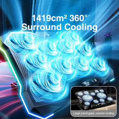 RTAKO - LZ-D11 10-core Laptop cooler