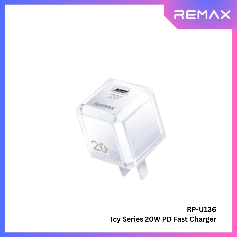 REMAX - RP-U136 Icy Series PD Fast Charger (20W) - White