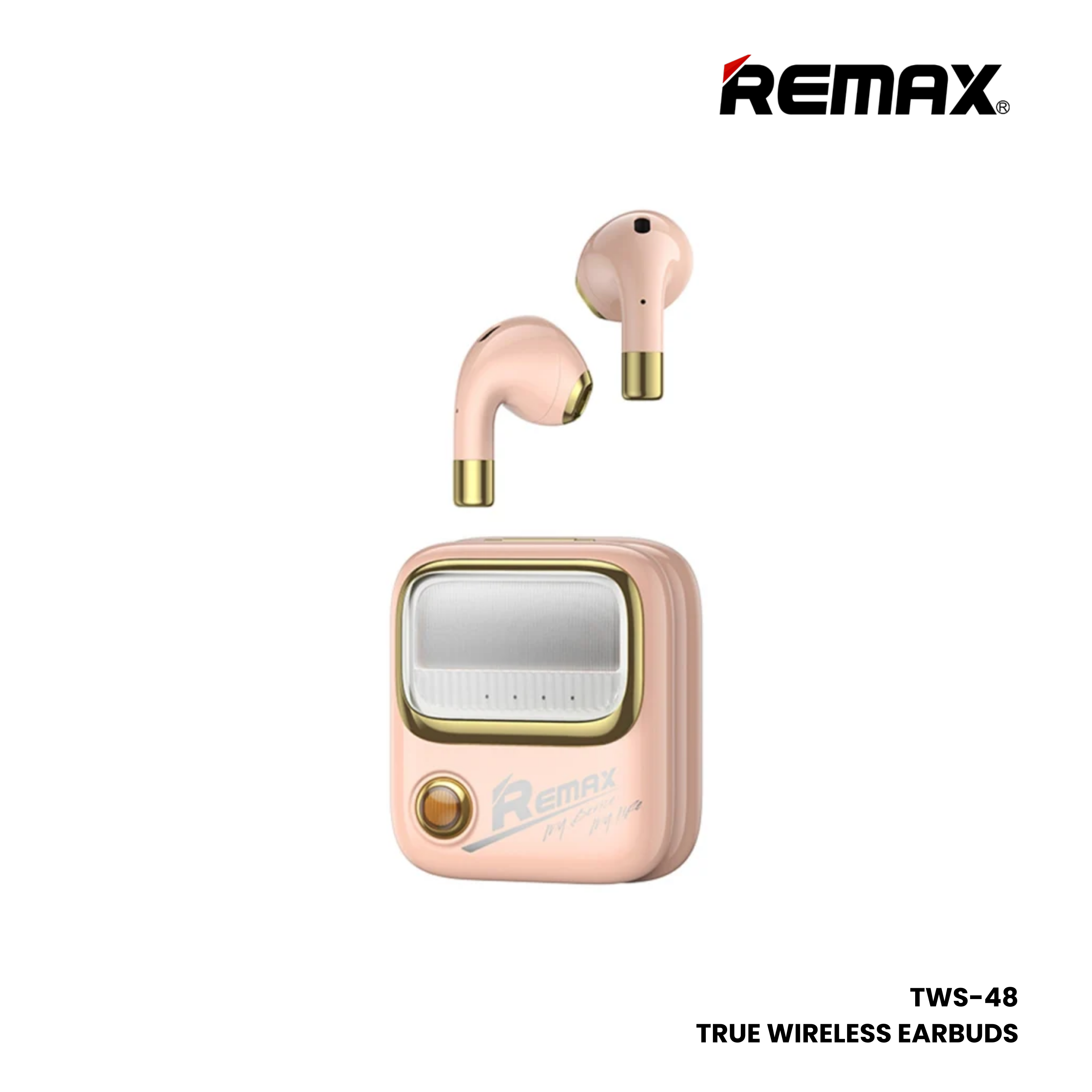 REMAX TWS-38 Yosee Series Wireless Bluetooth Earbuds - Red