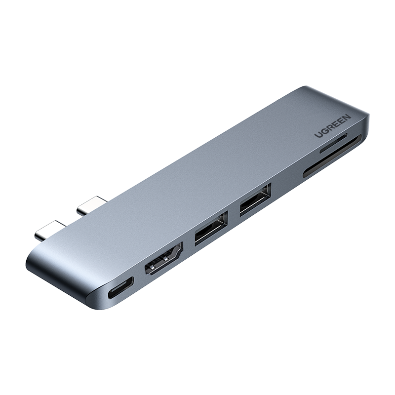 UGREEN CM380 USB-C HUB WITH USB 3.0 HDMI SD/TF CARD READER (USB-C TO HDMI+2*USB 3.0A+TF/SD USB-C FEMALE CONVERTER) (80856)