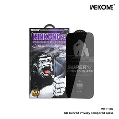 WEKOME - WTP-107 6D Privacy Tempered Glass ( No Black Frame ) - iPhone 17 Pro Max