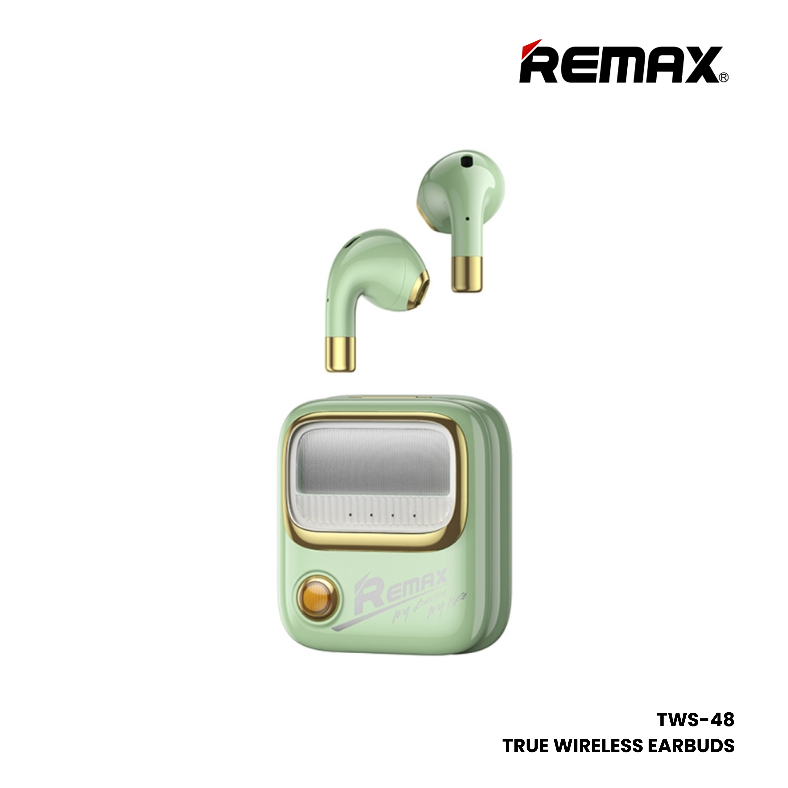 REMAX TWS-38 Yosee Series Wireless Bluetooth Earbuds - Red