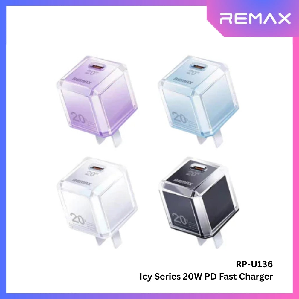 REMAX - RP-U136 Icy Series PD Fast Charger (20W) - White
