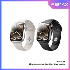 REMAX - Watch 27 46mm Integrated Zinc Alloy Smart Watch - Black