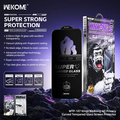 WEKOME - WTP-107 6D Privacy Tempered Glass ( No Black Frame ) - iPhone 17 Pro Max