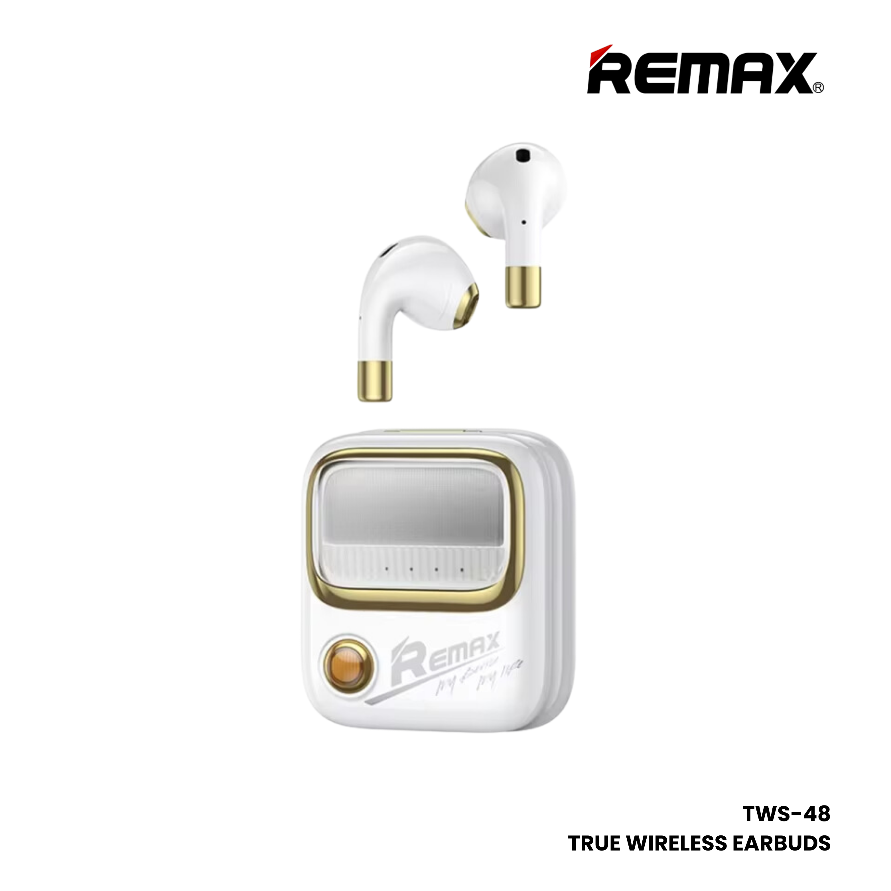 REMAX TWS-38 Yosee Series Wireless Bluetooth Earbuds - Red