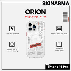 Skinarma iPhone 15 Pro 6.1" Orion Mag Charge Case (Clear)