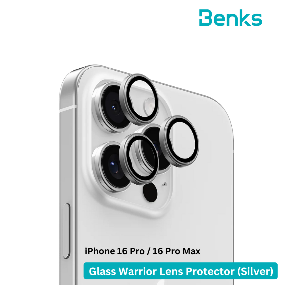 Benks (iPhone 16 pro/16pro max) GlassWarrior Lens Protector iP16 Pro/16 Pro Max