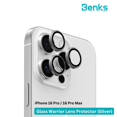 Benks (iPhone 16 pro/16pro max) GlassWarrior Lens Protector iP16 Pro/16 Pro Max