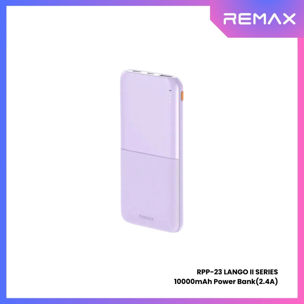 REMAX RPP-23 Lango 2 Series 10000mAh Fast Charging Power Bank(2.4A) - Purple