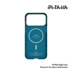 PITAKA - iPhone 17 Pro Max Case ( Monogram Ultra- Slim ) - Gold Green