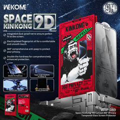 WEKOME - WTP-089 Space KK 9D 360° Privacy Tempered Glass - iPhone 17 Pro Max