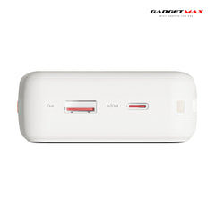 GADGET MAX - GB105 Alpha PD 20000mAh PD+QC Fast Charging Digital Power Bank ( 20W+22.5W ) - White