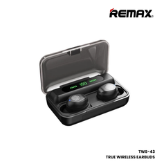 REMAX TWS-43 Wireless Bluetooth Earbuds - Black