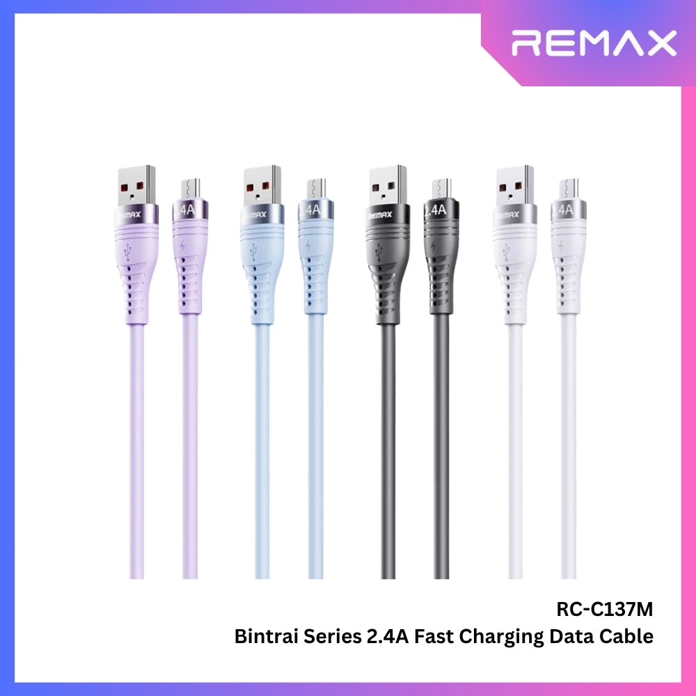 REMAX RC-C137M Bintrai Series 2.4A Fast Charging Data Cable For Micro (1.2M)