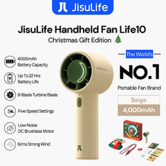 JisuLife - Handheld Fan Life10 (4000mAh) - Christmas Gift Edition