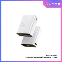 REMAX RPP-656 Upine Series 10000mAh PD+QC Fast Charging Power Bank(PD 33W+QC 22.5W) - White