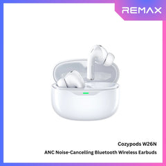 REMAX - COZYPODS W26N ANC Noise-Cancelling Bluetooth Wireless Earbuds - White