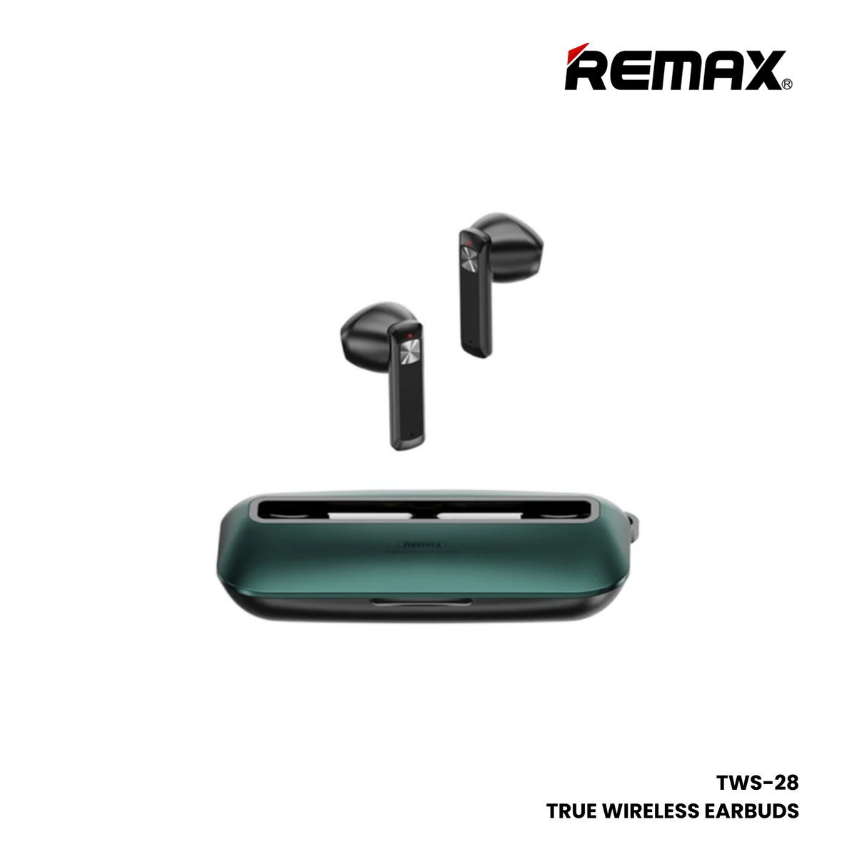 REMAX TWS-28 Wireless Bluetooth Earbuds - Green