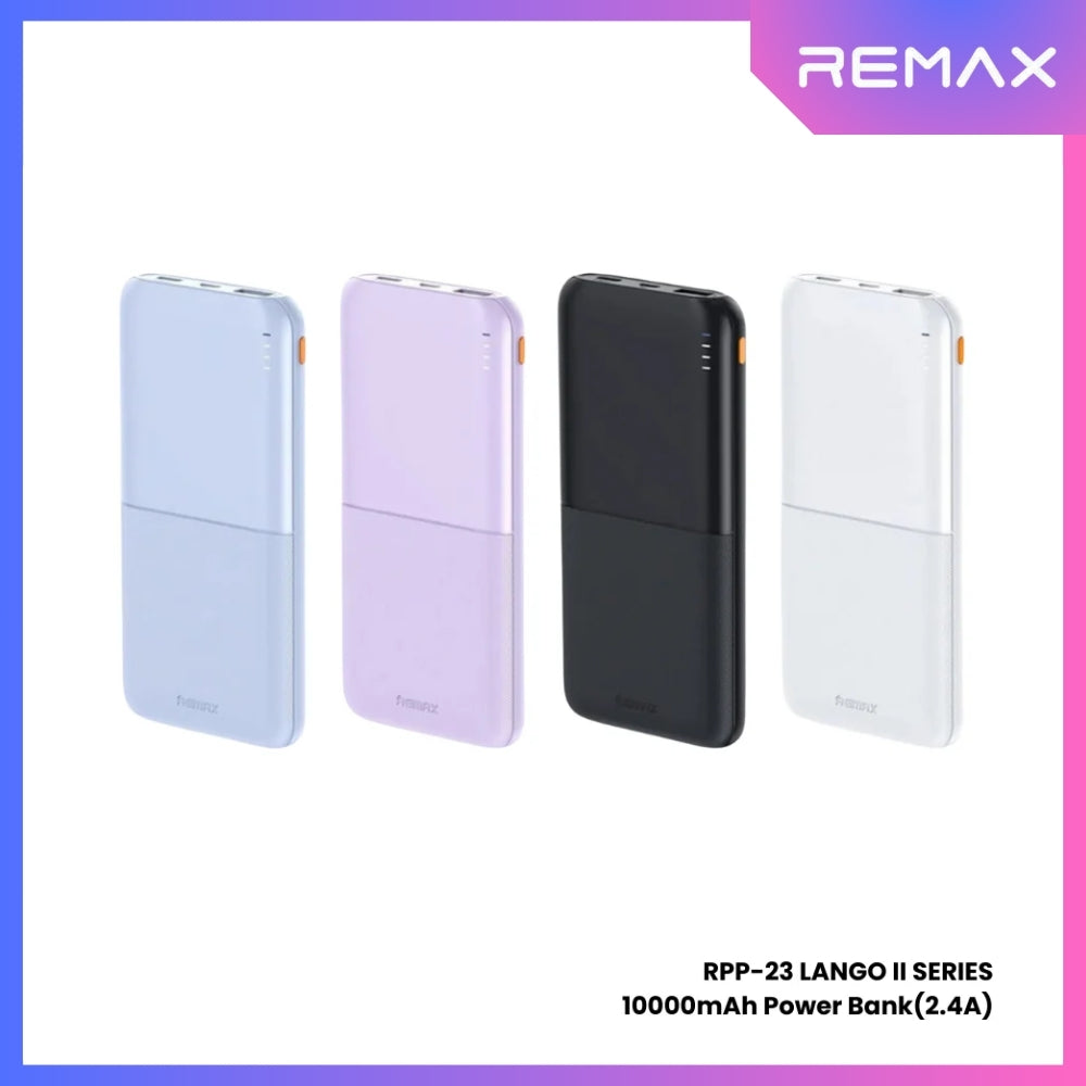 REMAX RPP-23 Lango 2 Series 10000mAh Fast Charging Power Bank(2.4A) - Purple