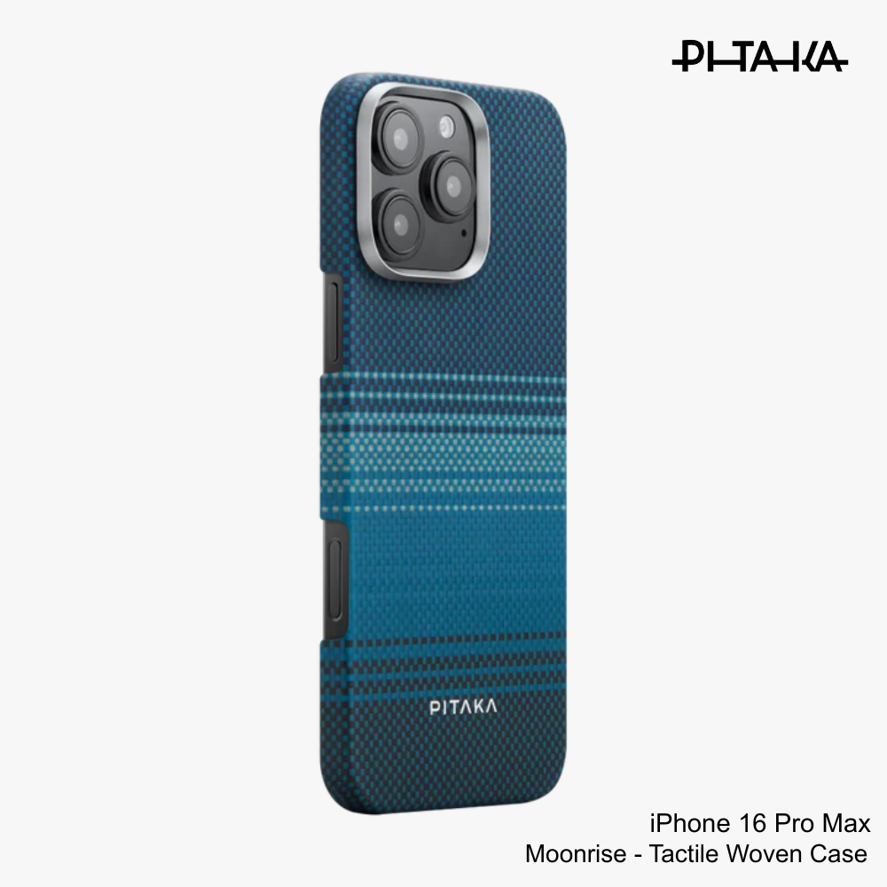 PITAKA - iPhone 16 Pro Max Case ( Sunset Moonrise Tactile Woven ) - Moonrise